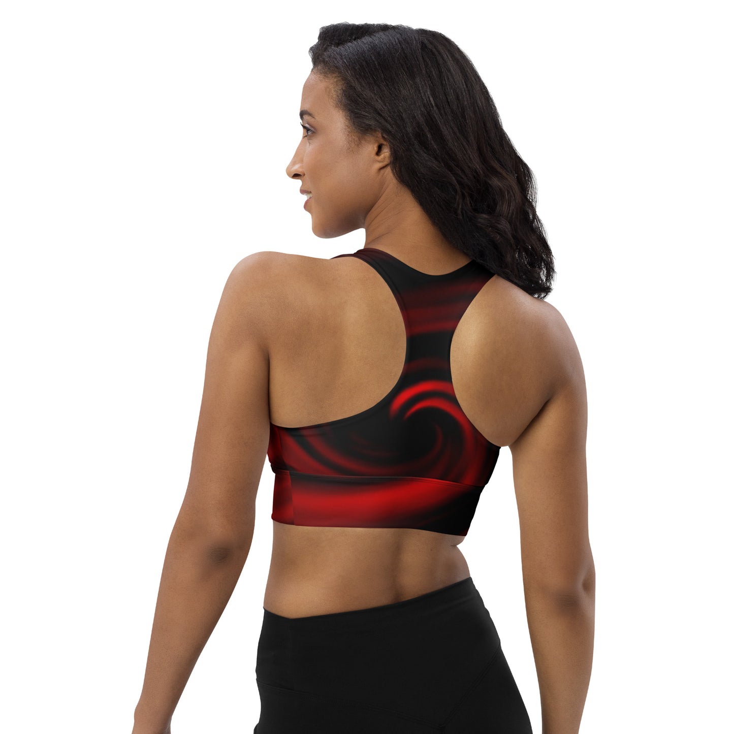 May Dark Longline sports bra